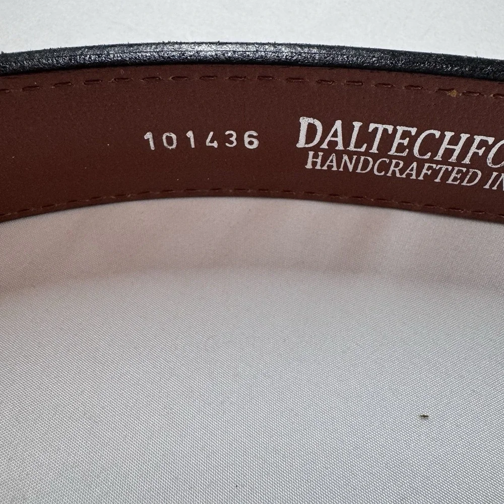 Daltech Force Thick Brown Full Grain Leather Gun Belt Sz 48 Handcrafted 46-52